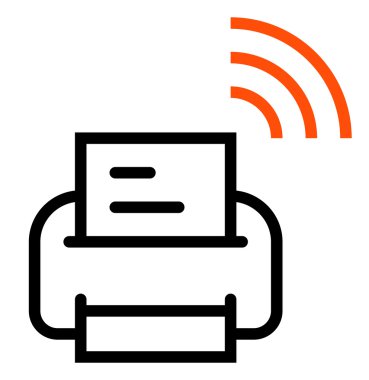 yazıcı ile wifi simgesi