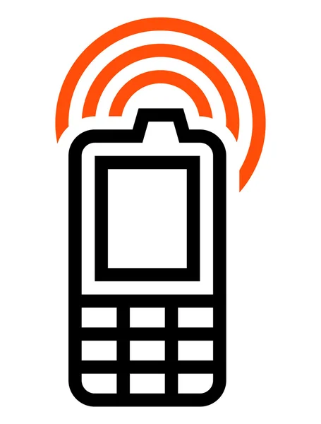 Icono del teléfono celular — Vector de stock