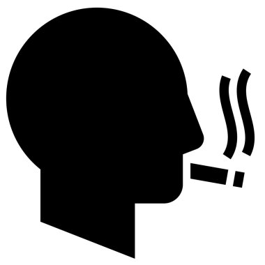 Smoking man icon clipart