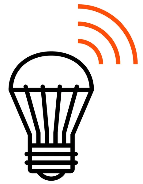 Pictogram voor draadloze led licht — Stockvector