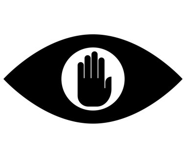 Stop spying icon clipart