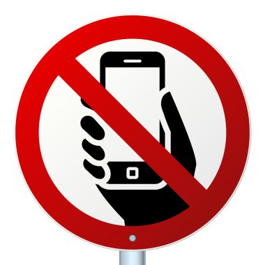 üzerine beyaz bir cep telefonları iz yok