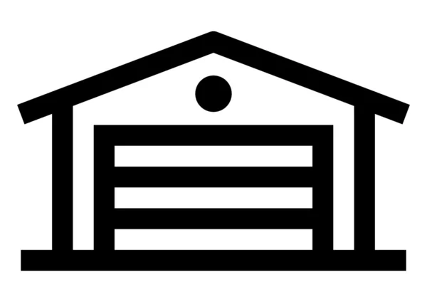 Garage pictogram — Stockvector