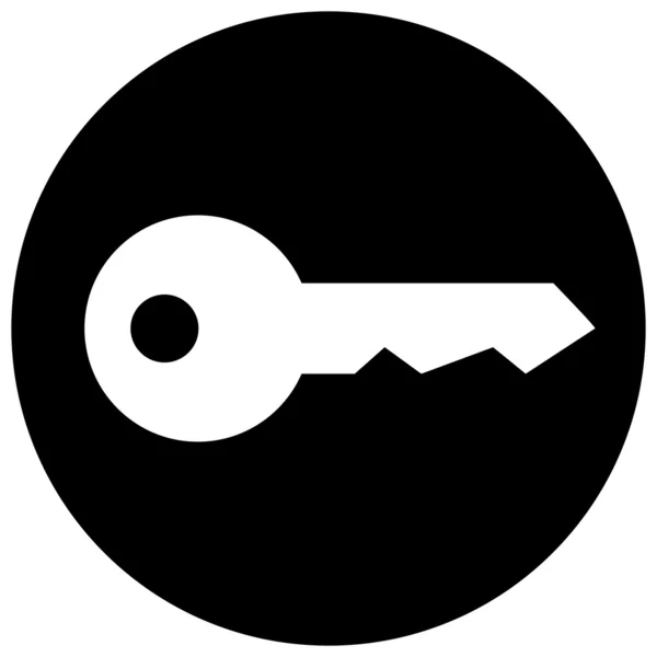 Klíč v kruhu — Stockový vektor