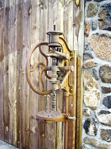 Gamla drill press — Stockfoto