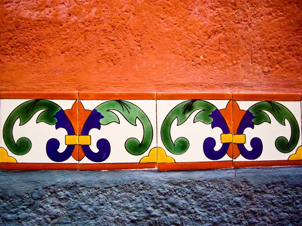 Azulejos de color mexicano — Foto de Stock