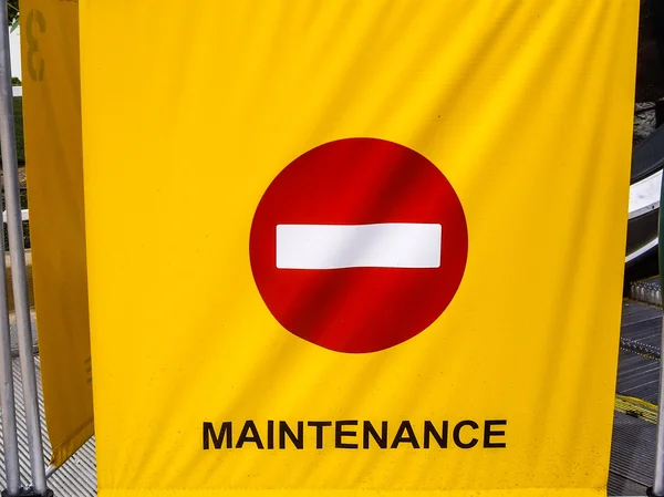 Maintenance Sign — Stock Photo, Image