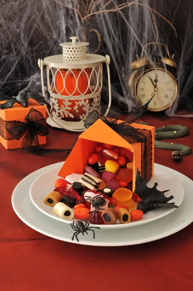 Ajuste de mesa de fragmentos para Halloween — Foto de Stock