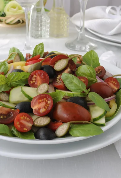 Salad of summer vegetables — Stock Photo, Image