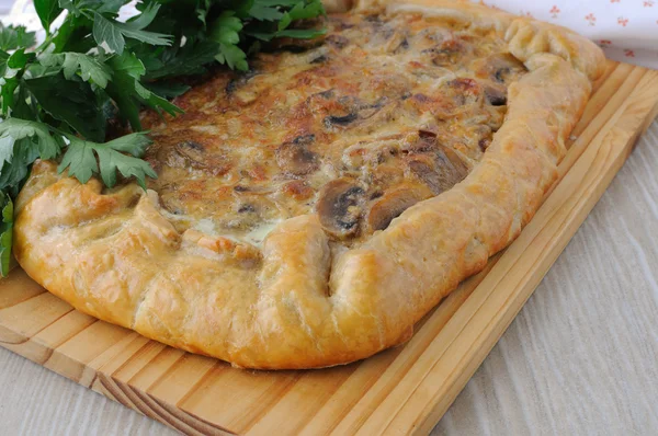 Mushroom tart — Stock Photo, Image