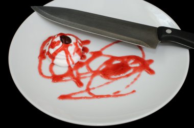 kanlı gözler şeklinde tatlı