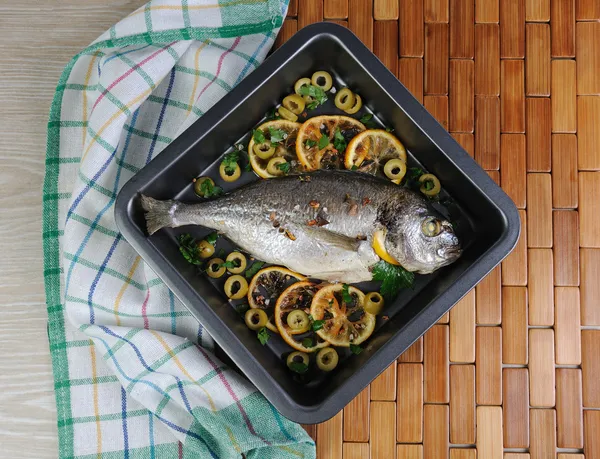 Baked Fish (Dorado) — Stock Photo, Image