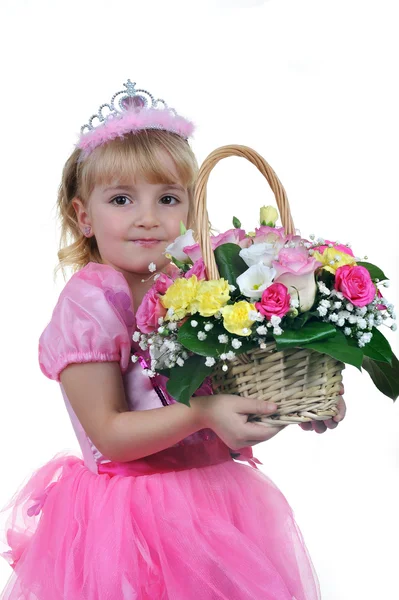 Little princess in pink — Stock Photo, Image