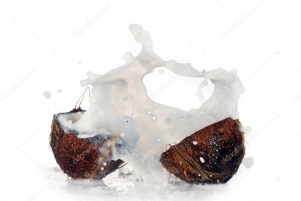 Cracked coconut