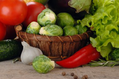 sebze ile kompozisyon