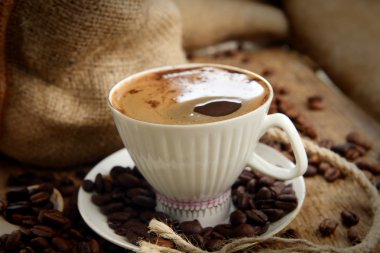 kahve çekirdekleri, cupcoffee fasulye ve Kupası