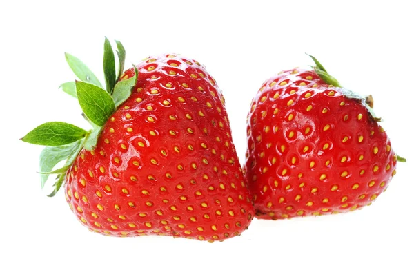 Zwei Erdbeeren — Stockfoto