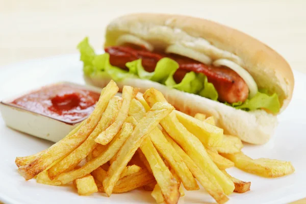 Chutný hot dog — Stock fotografie