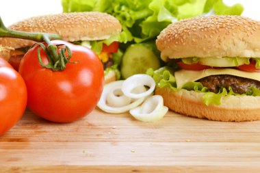 lezzetli hamburger