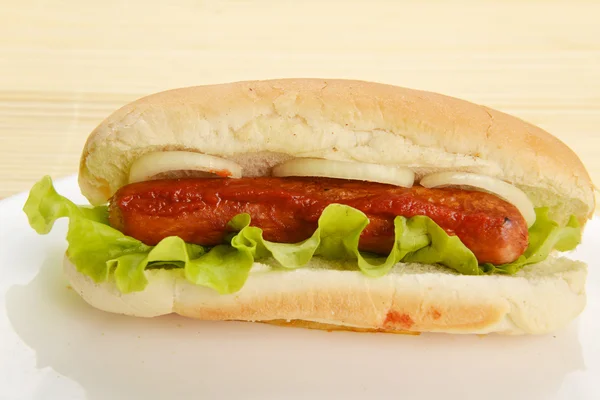 Hot dog appetitoso — Foto Stock