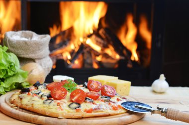 lezzetli pizza