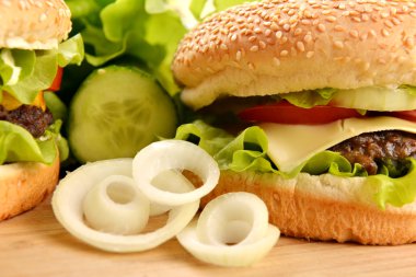 lezzetli hamburger