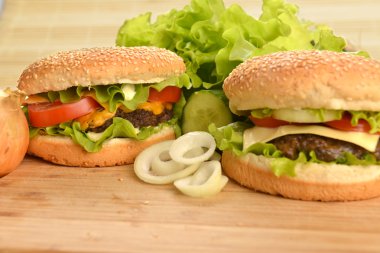 lezzetli hamburger