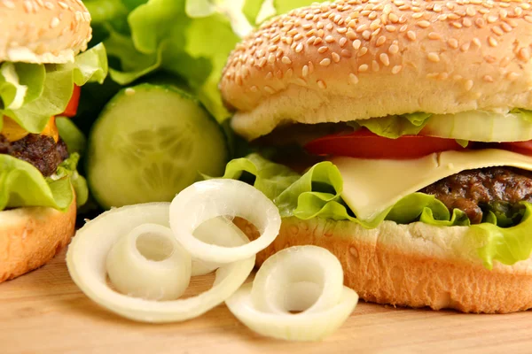 Sabrosa hamburguesa — Foto de Stock