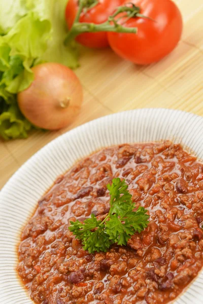 Chili con quente — Fotografia de Stock