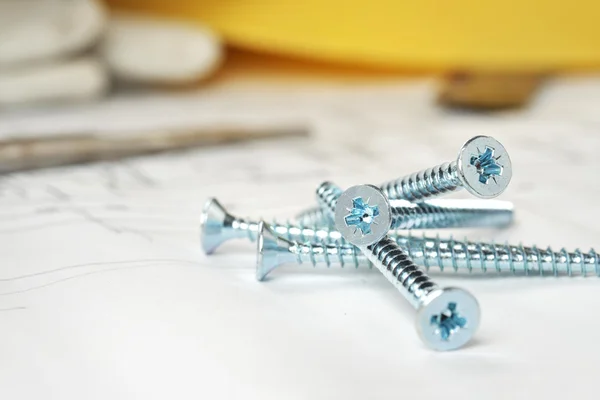 Steel screws — Stock Photo, Image