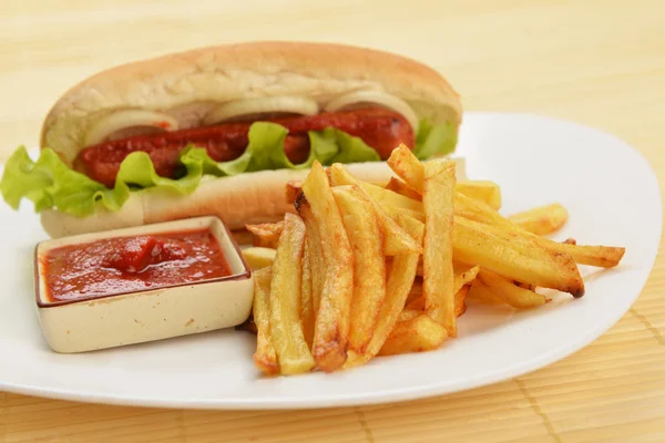 Chutný hot dog — Stock fotografie