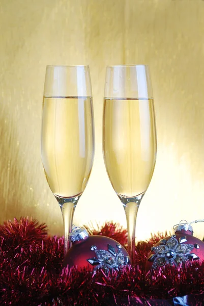 Champagne glasses — Stock Photo, Image