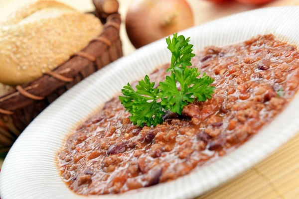 Chili con quente — Fotografia de Stock