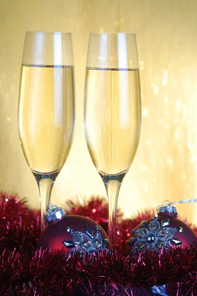 Champagne glasses — Stock Photo, Image