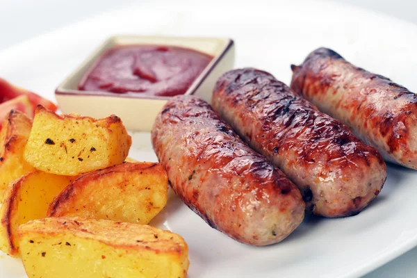 Enchidos de carne — Fotografia de Stock