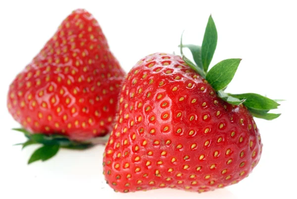 Zwei Erdbeeren — Stockfoto