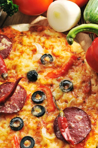 Sabrosa pizza — Foto de Stock