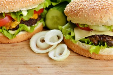 lezzetli hamburger