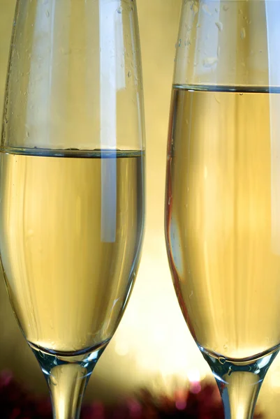 Champagne glasses — Stock Photo, Image