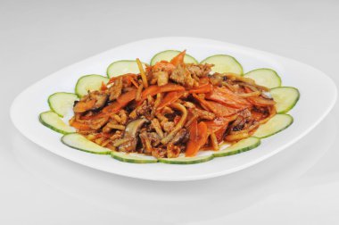 Buharda pişmiş sebzeler