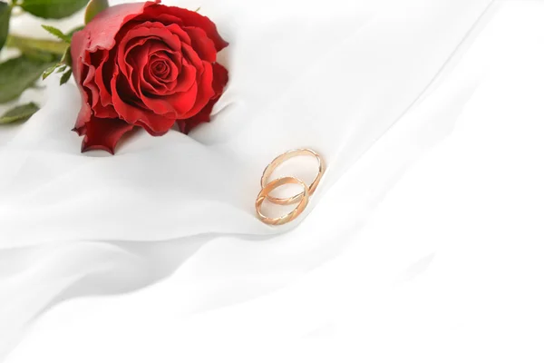 Rose und Ringe — Stockfoto