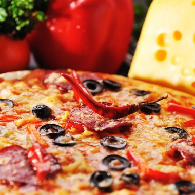 lezzetli pizza