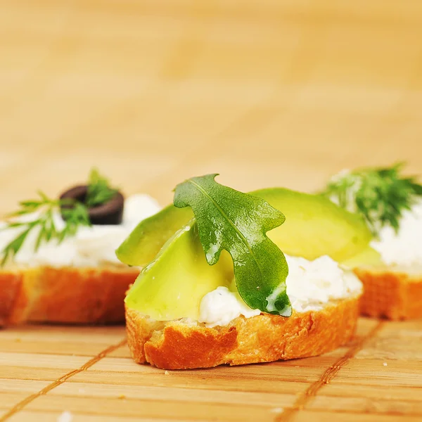 Sandwich of toasted bread — Stock Photo, Image