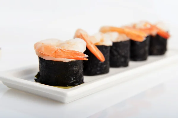 Delicious sushi rolls — Stock Photo, Image