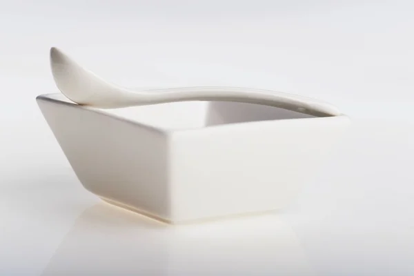 White ceramic bowl — Stock Photo, Image