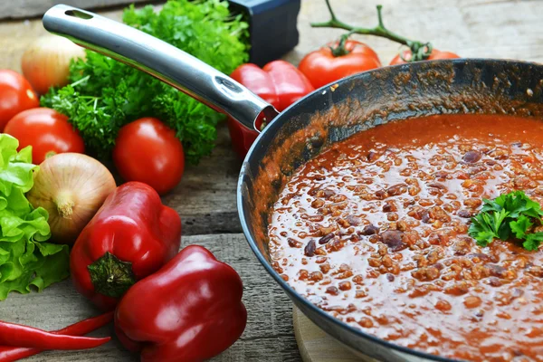 Forró chili con — Stock Fotó