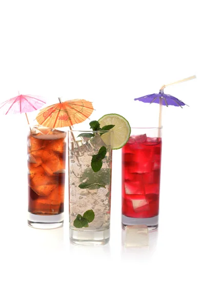 Koktejl v pohárky — Stock fotografie