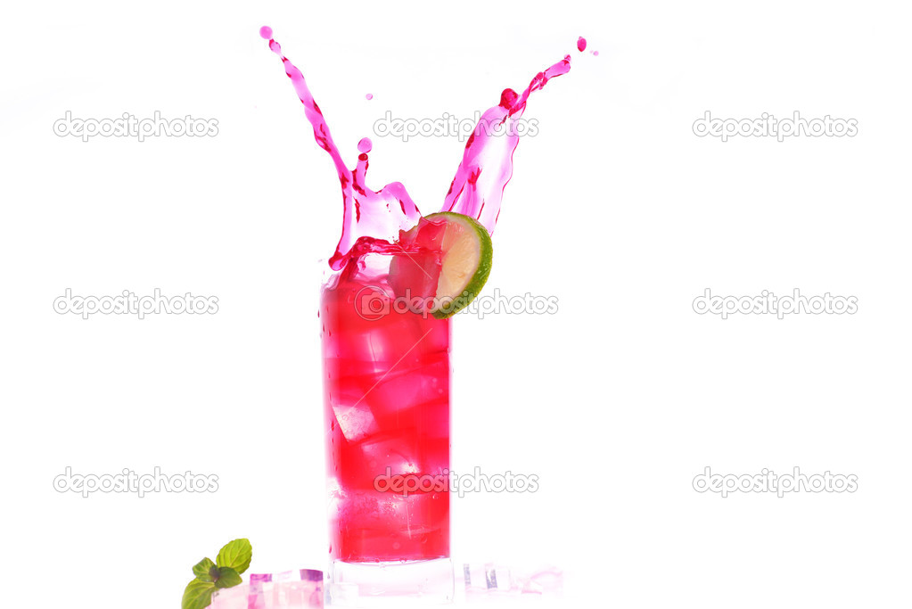 cocktail splashing
