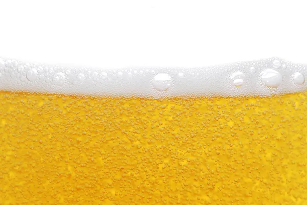 Beer with bubbles — Stock Photo, Image