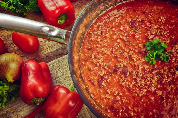 Chili con quente — Fotografia de Stock
